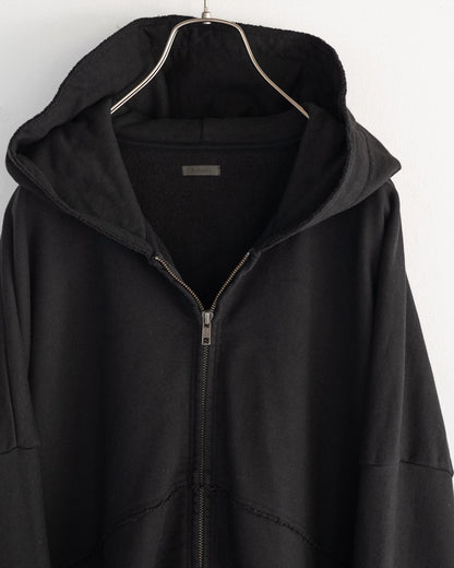 CUT OFF ZIP HOODIE