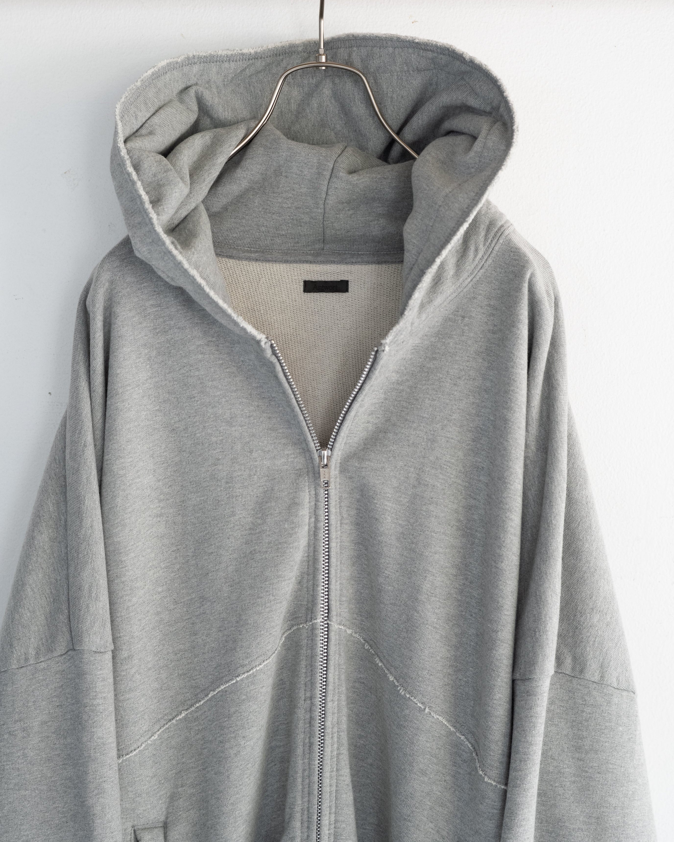 CUT OFF ZIP HOODIE – THE OTHER SIDE STORE