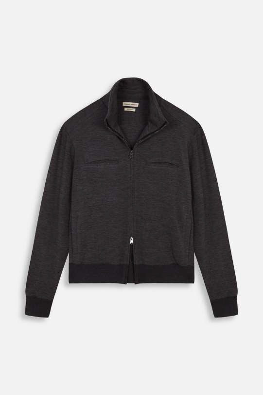GREY JERSEY CM JACKET