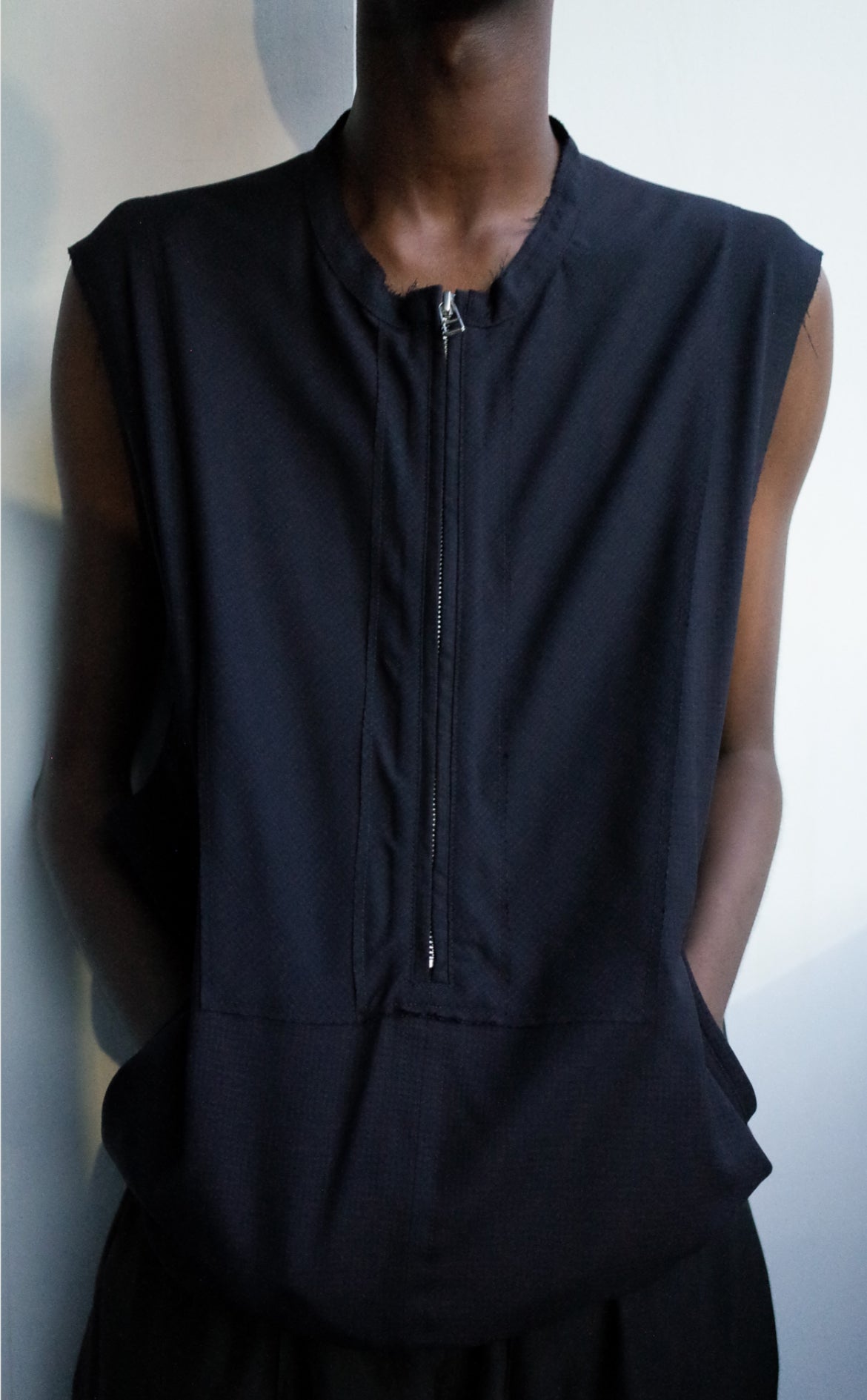 FRAYED VEST