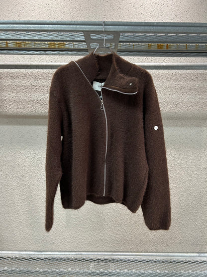 TIRAMISU ZIP UP KNIT