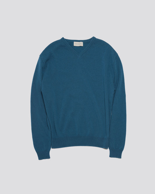 KNITTED V NECK JUMPER