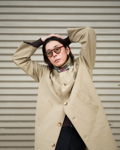 WAXED TRENCH COAT