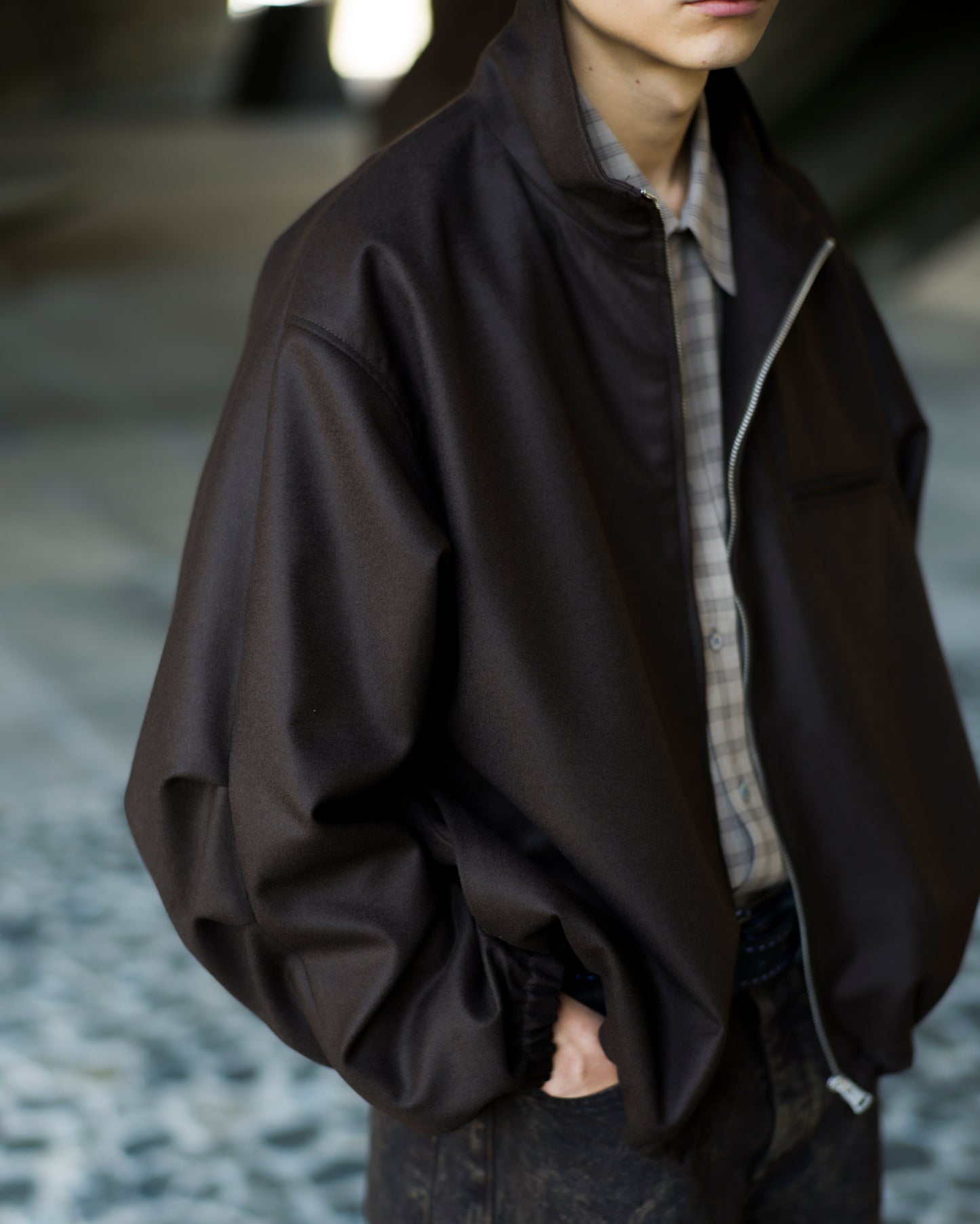 FRONT ZIP BLOUSON