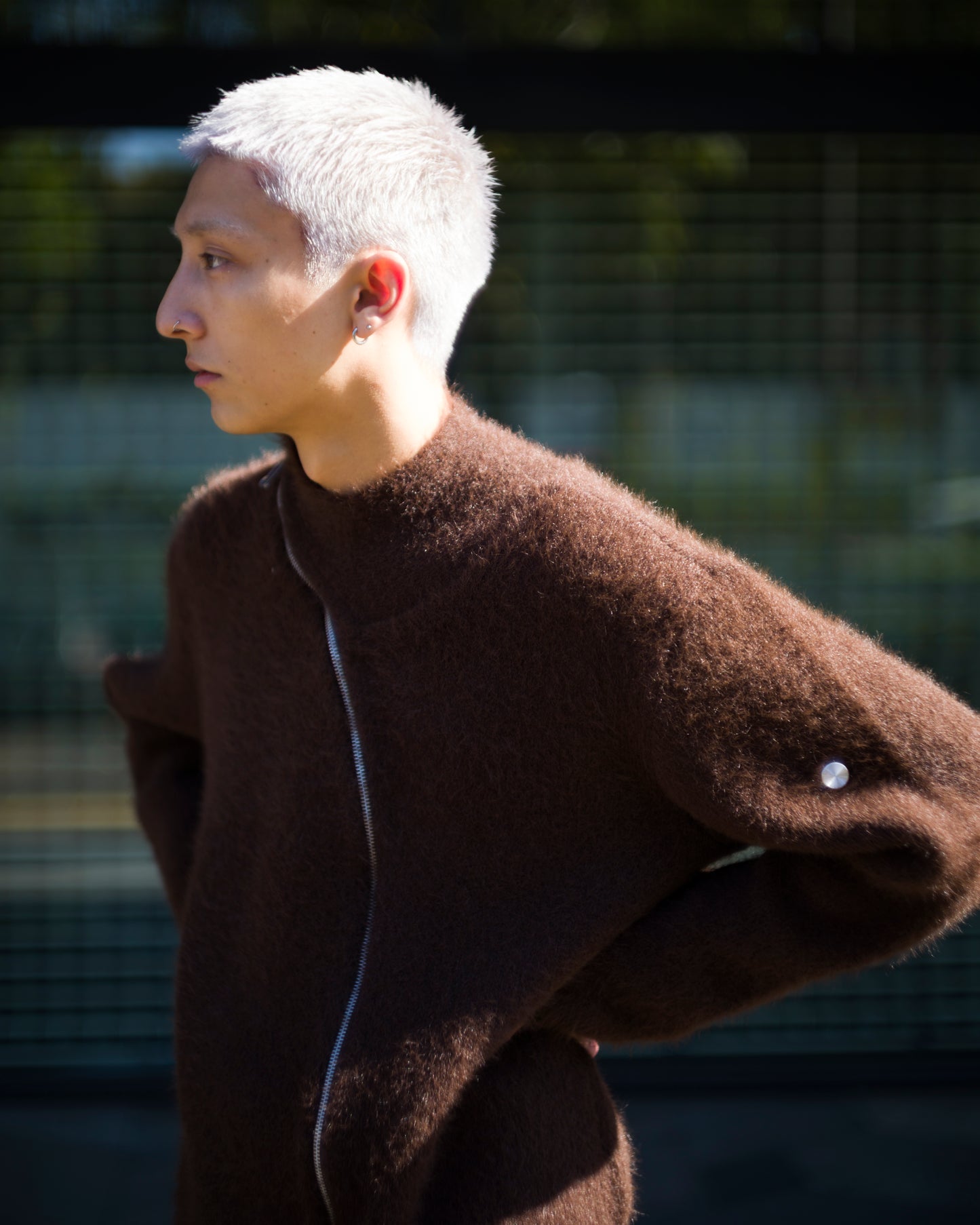 TIRAMISU ZIP UP KNIT