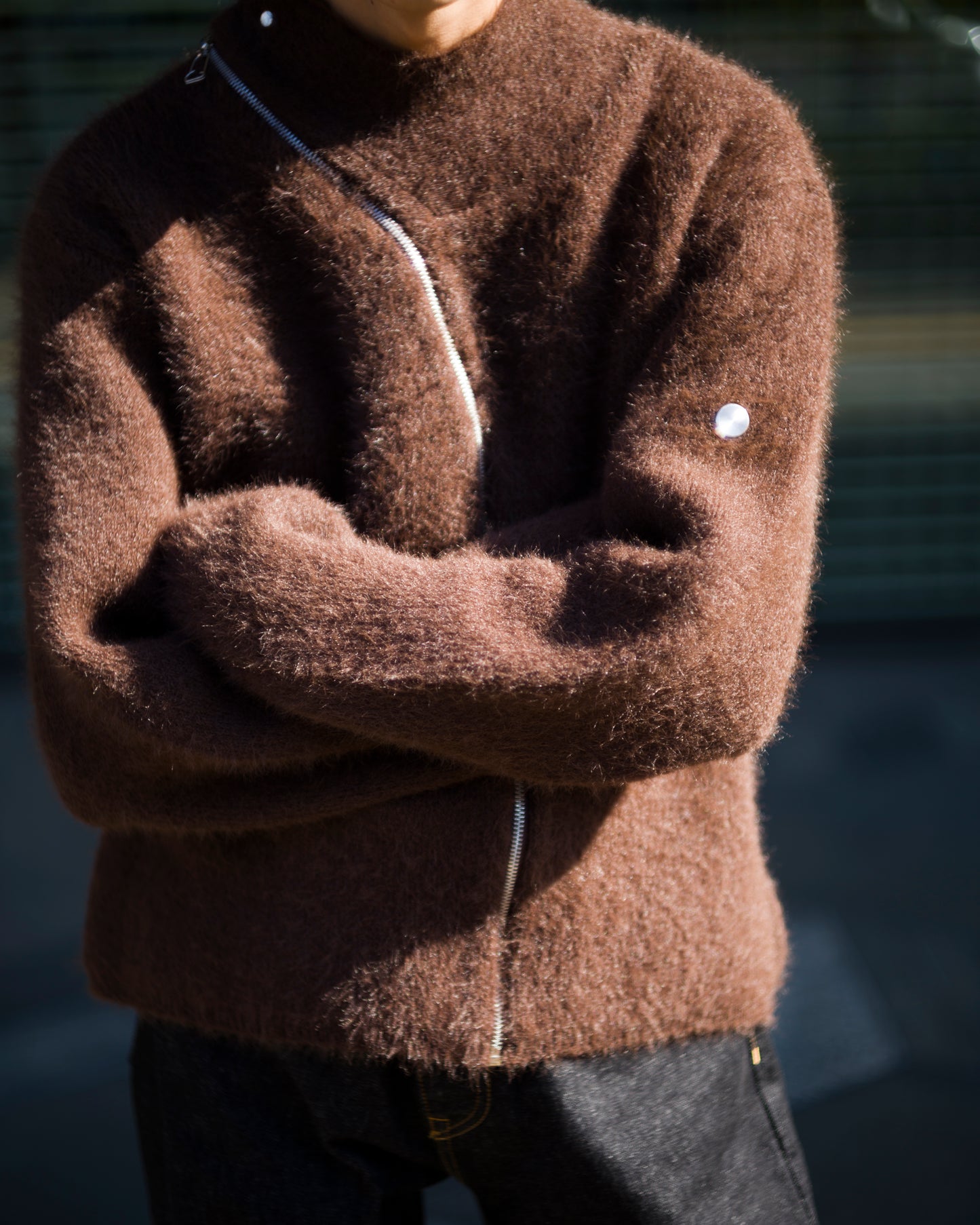 TIRAMISU ZIP UP KNIT