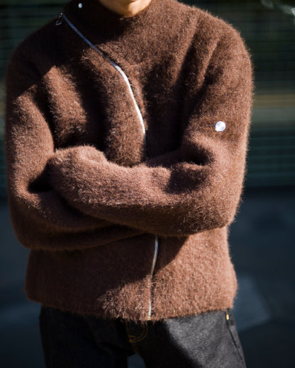 TIRAMISU ZIP UP KNIT