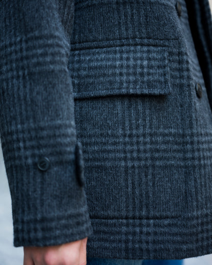 ANOTHER Coat 1.0, Grey Black Tartan