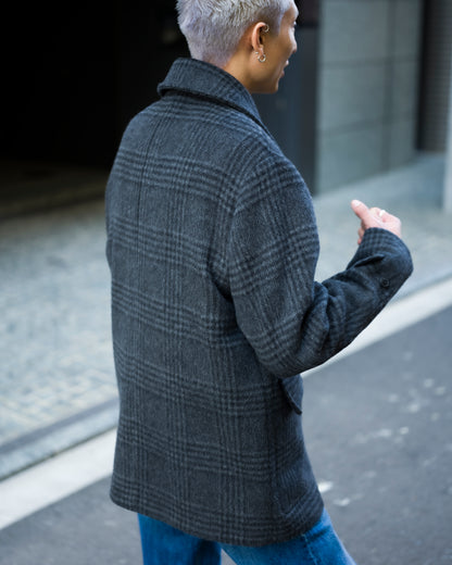 ANOTHER Coat 1.0, Grey Black Tartan