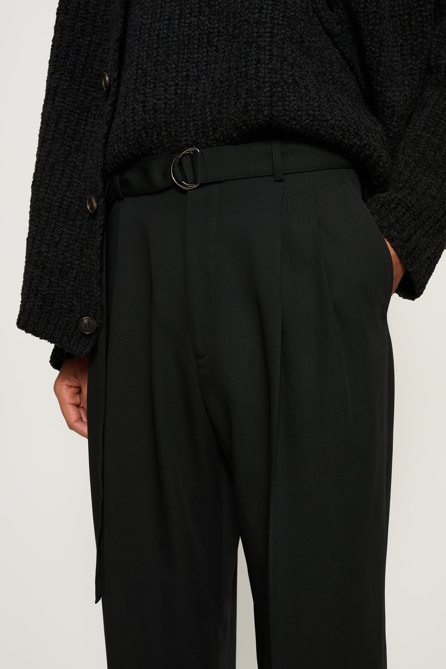 Omari Double Pleated Trousers