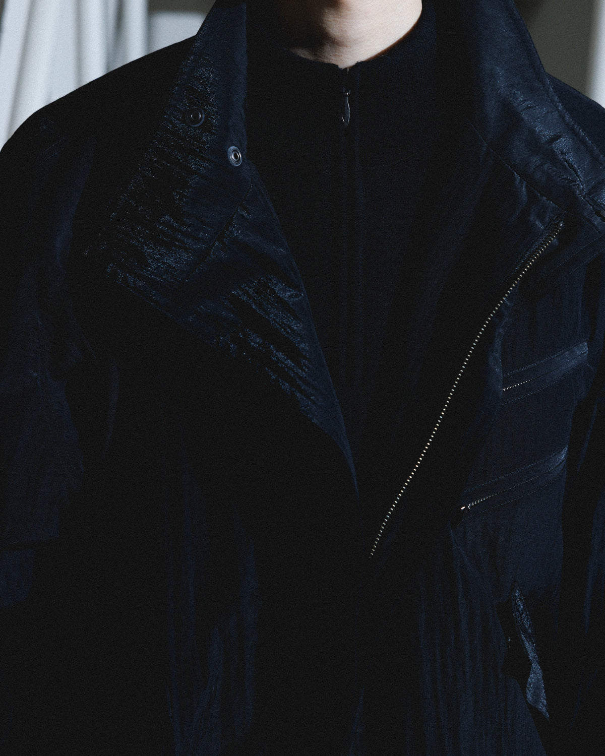 WOOL NYLON RIDERS BLOUSON