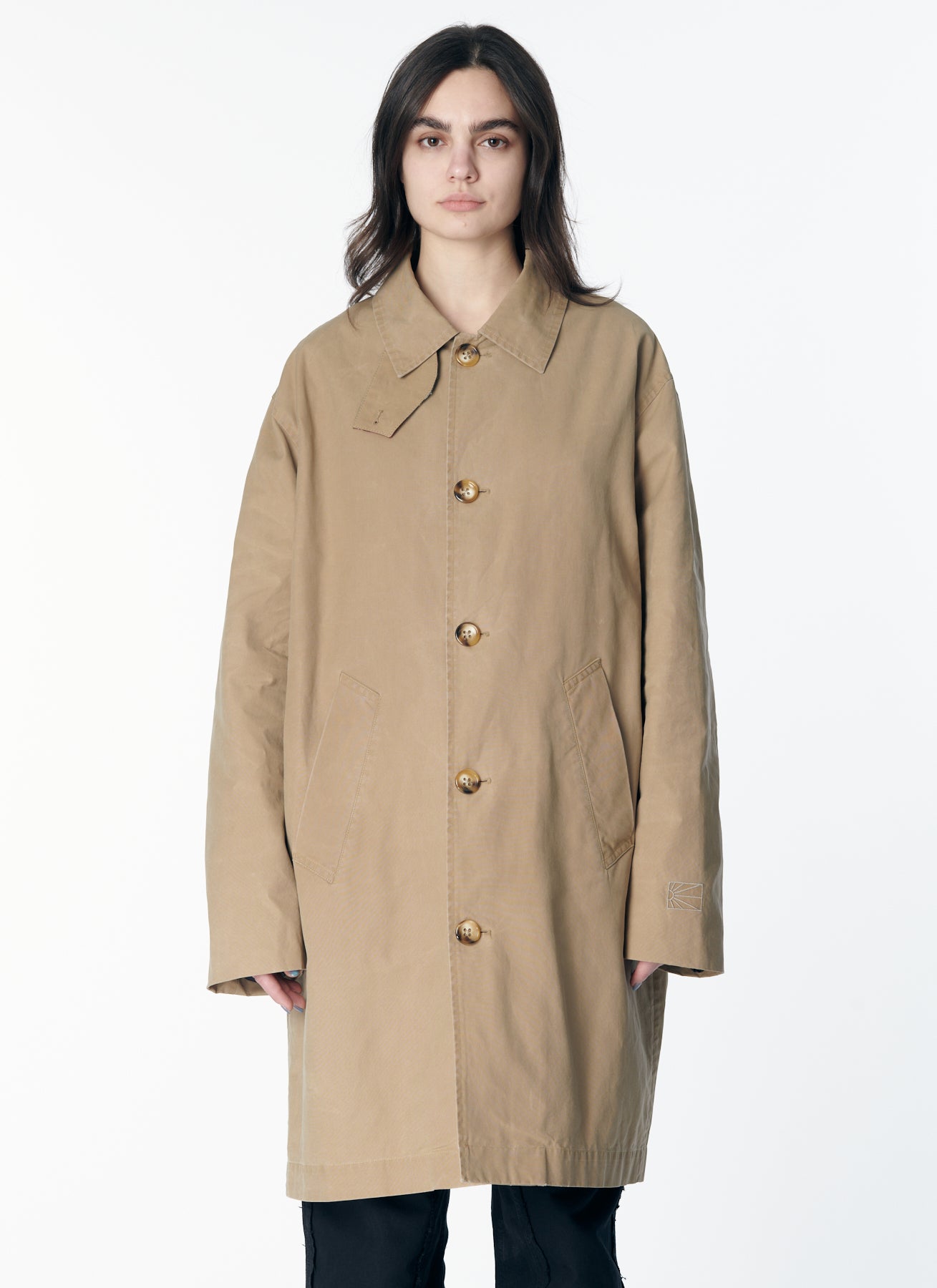 WAXED TRENCH COAT