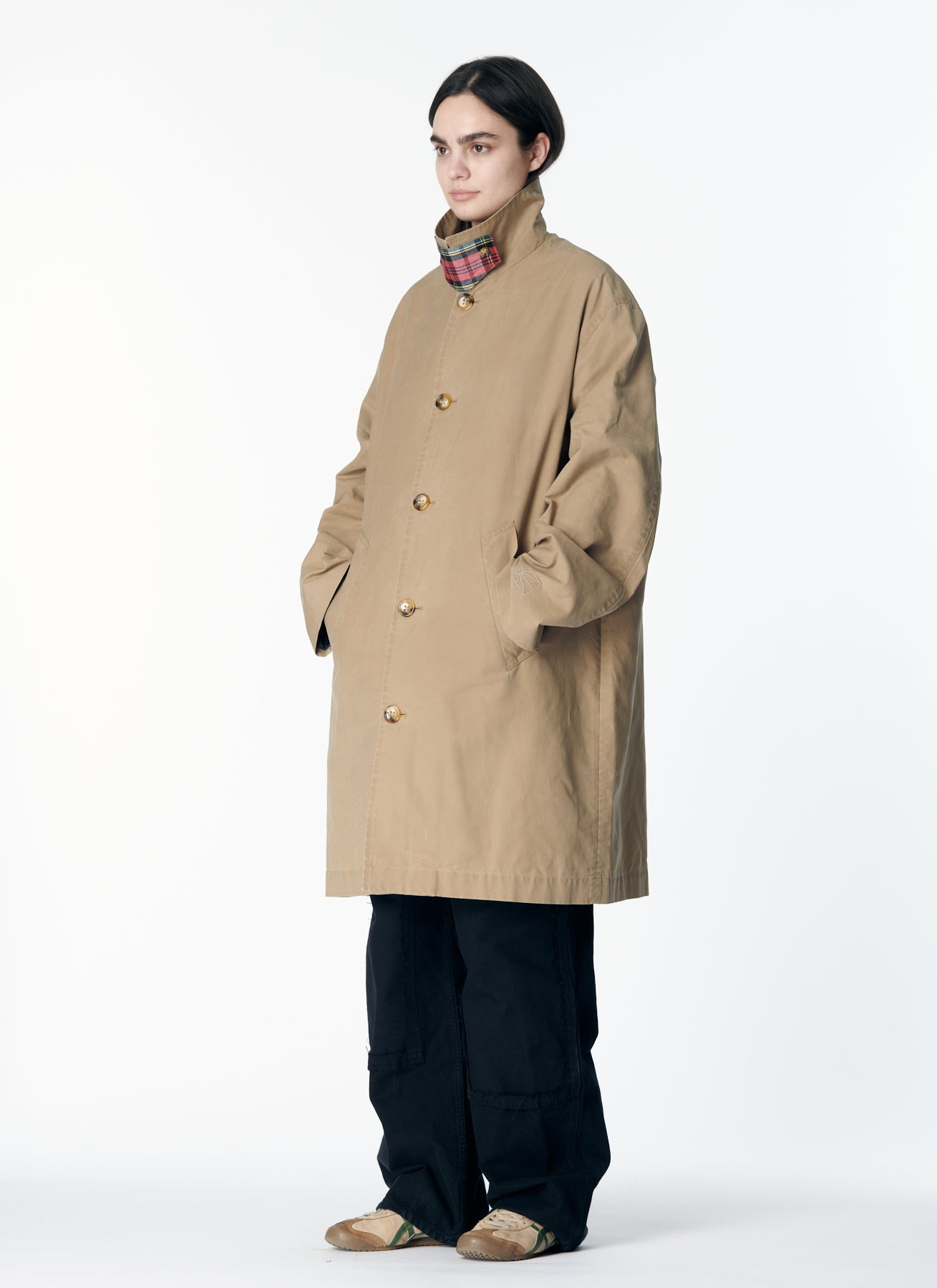 WAXED TRENCH COAT