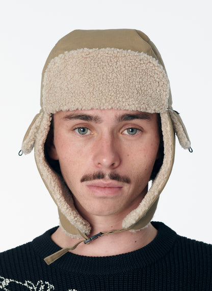 WAXED COTTON TRAPPER HAT