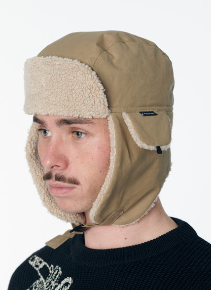 WAXED COTTON TRAPPER HAT