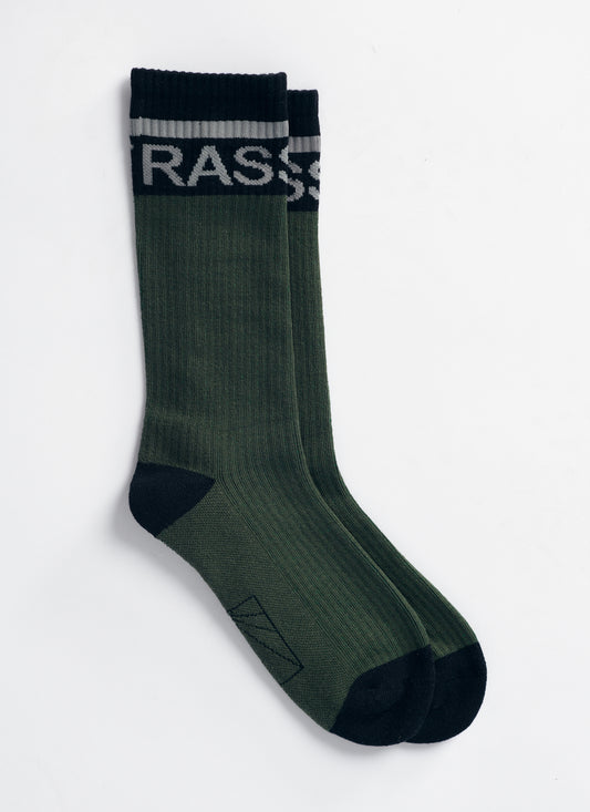 STRIPED LOGO CREW SOCK