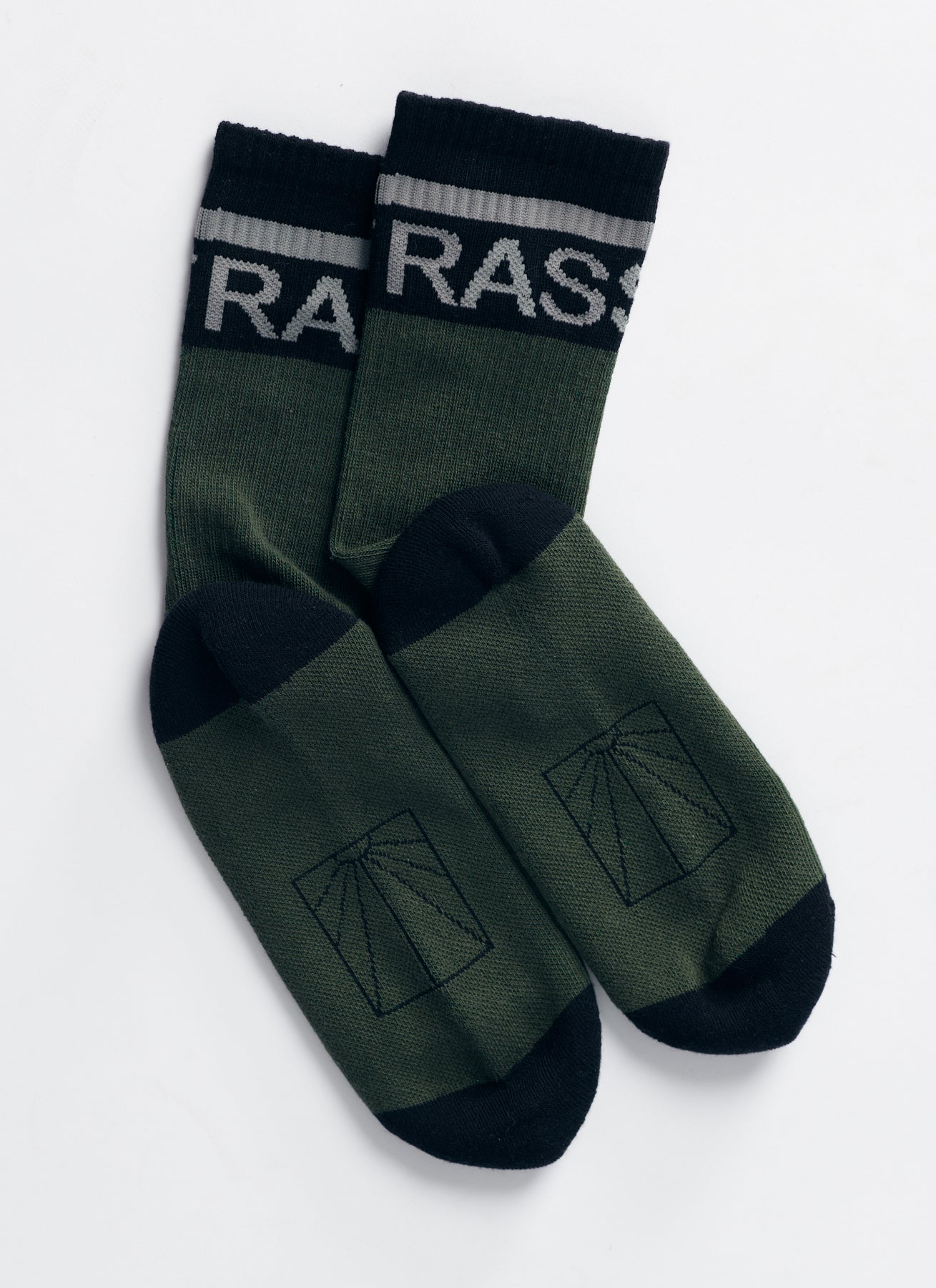 STRIPED LOGO CREW SOCK