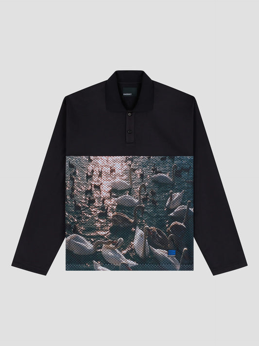 SWAN MESH LS POLO