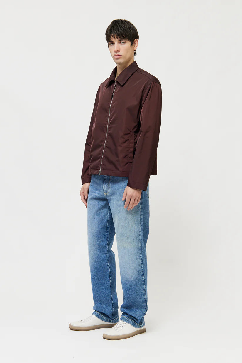 ZIP UP SLIM SHIRT