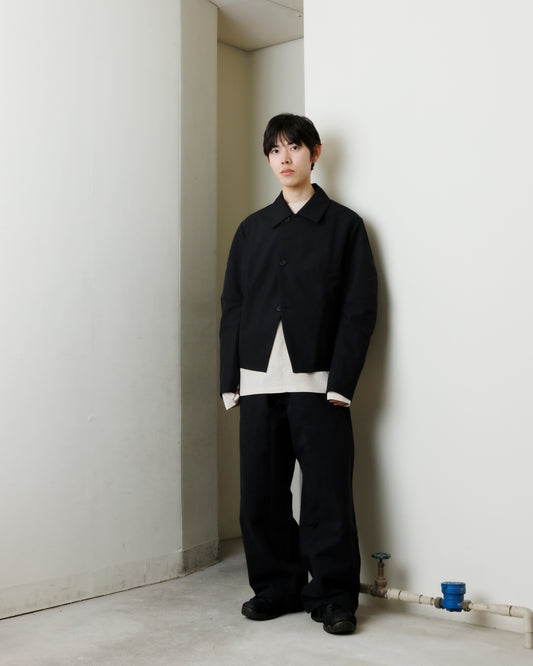 Curved Sleeve Lapel Jacket