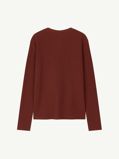 BUTTON HENLEY NECK