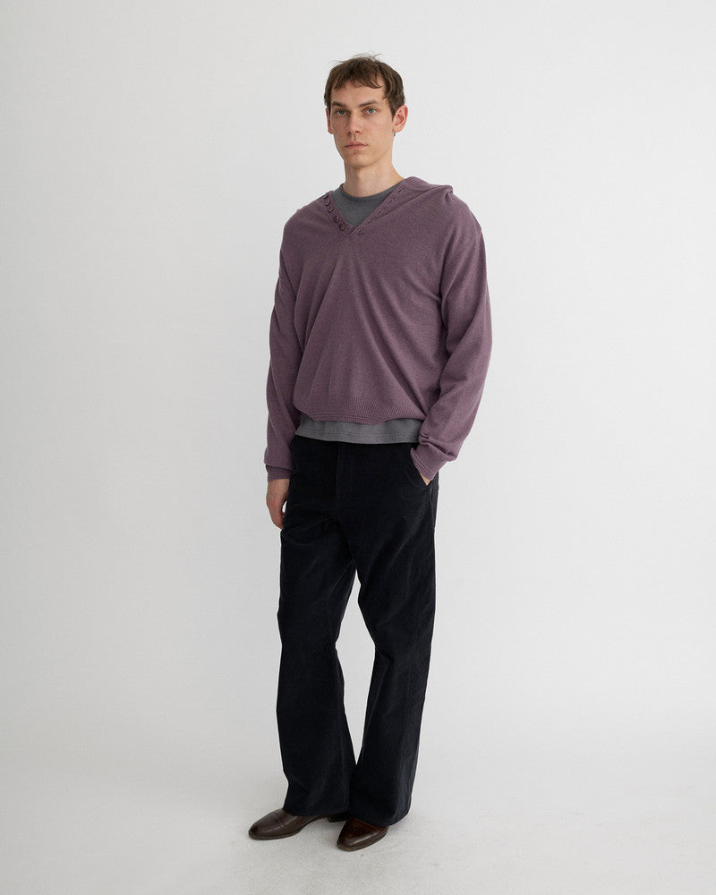 BUTTON HOODIE
