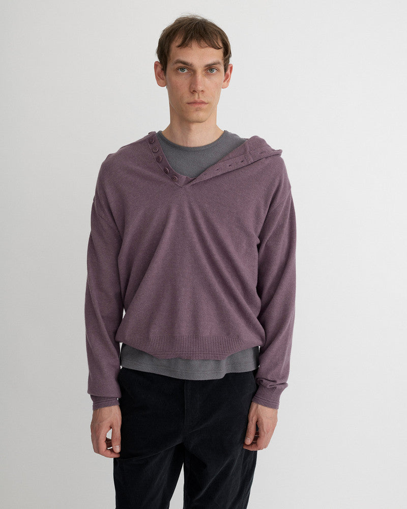 BUTTON HOODIE