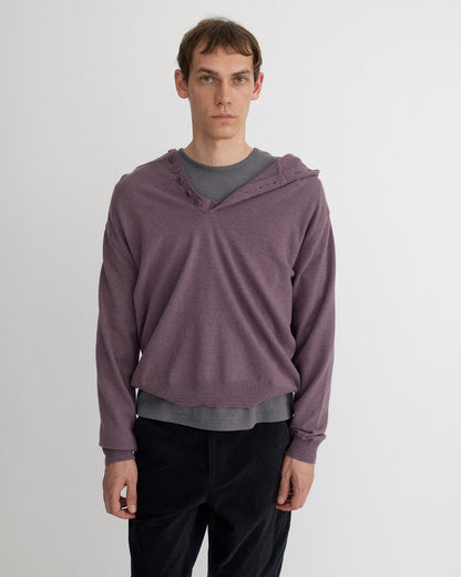 BUTTON HOODIE