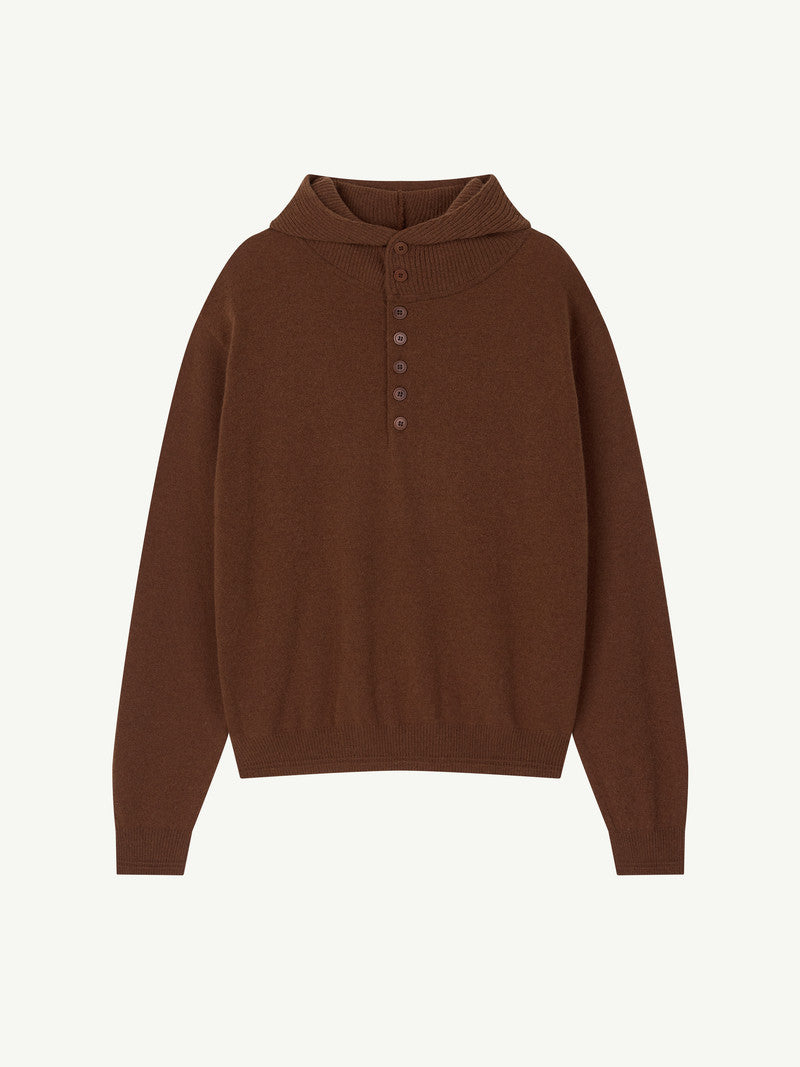 BUTTON HOODIE