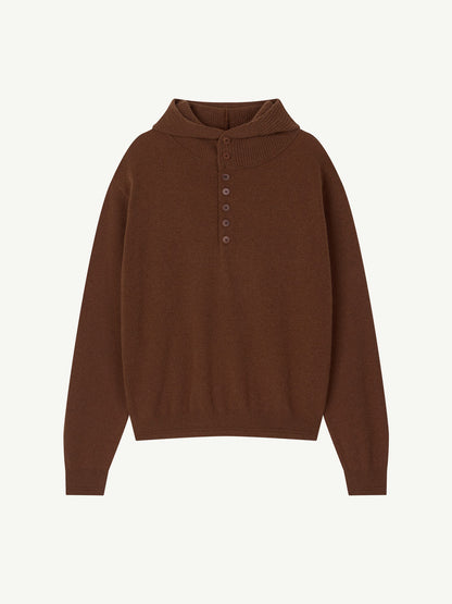 BUTTON HOODIE