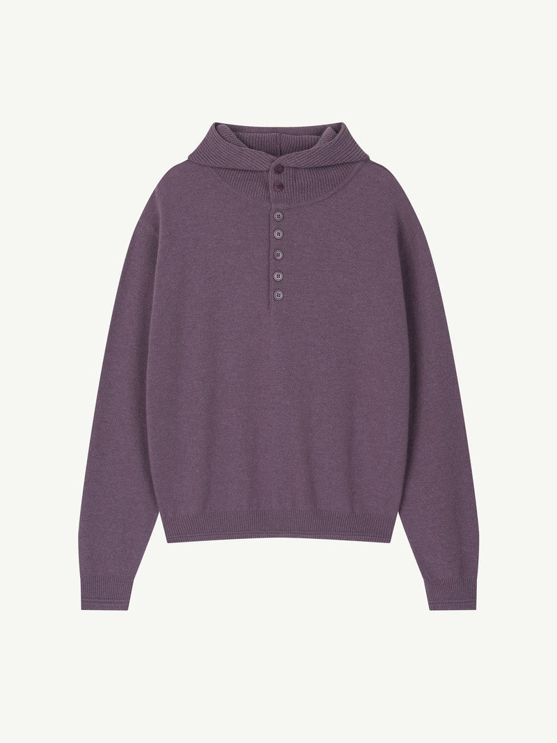 BUTTON HOODIE