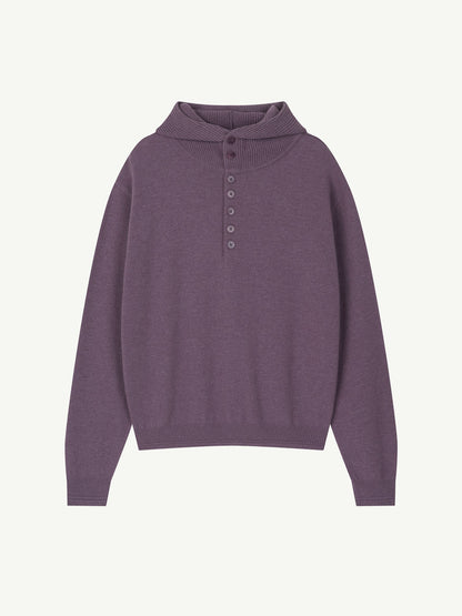BUTTON HOODIE