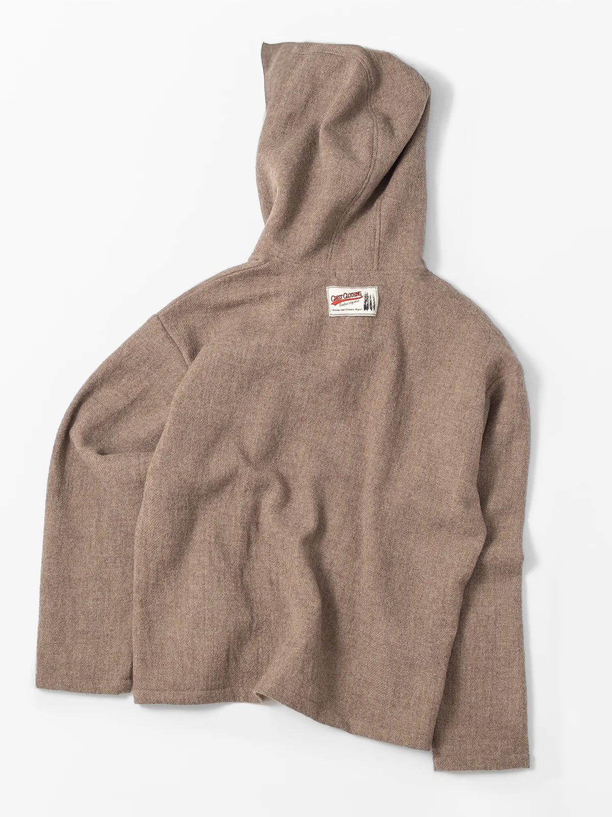 Virgin Wool Pullover Hoodie