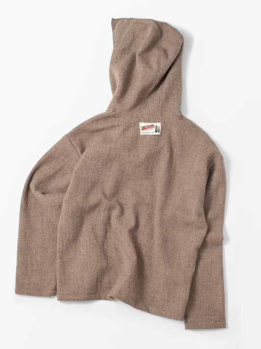 Virgin Wool Pullover Hoodie