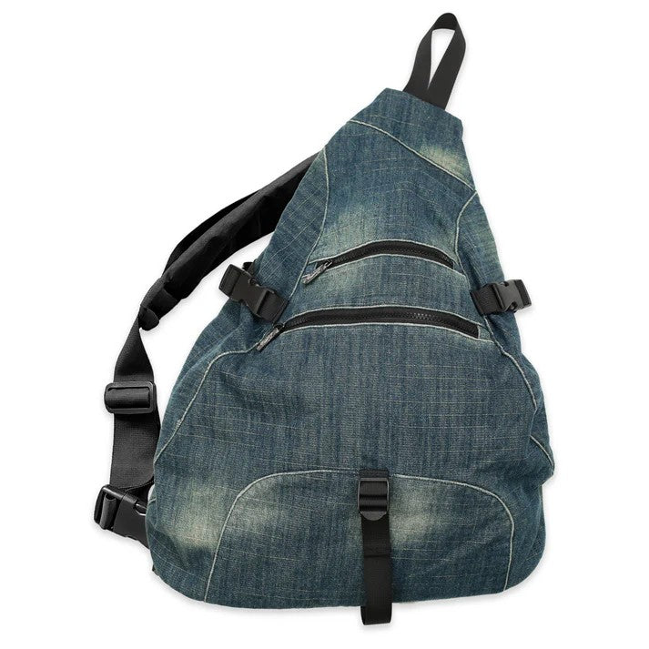 Denim Sling Backpack