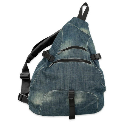 Denim Sling Backpack