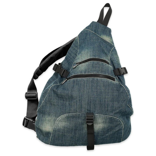 Denim Sling Backpack
